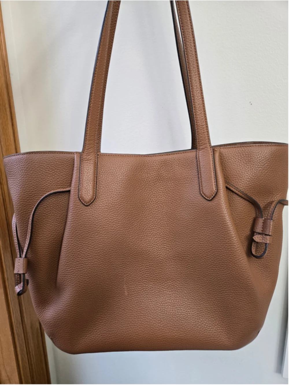 Women's Kate Spade Leather Large Tote Bag in Brown